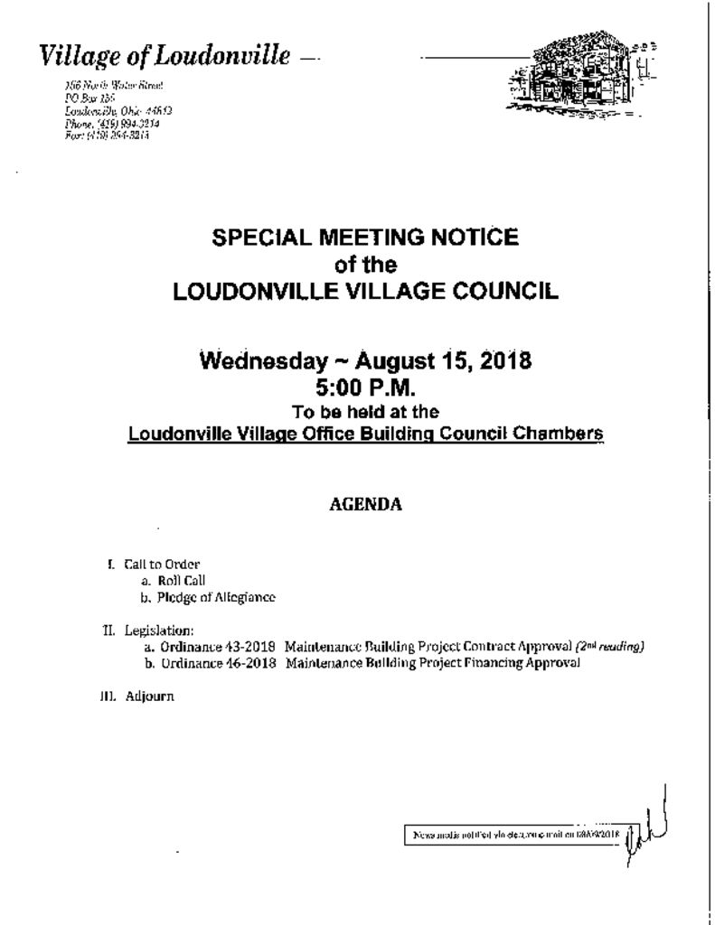 thumbnail of AGENDA SPECIAL MEETING 08152018